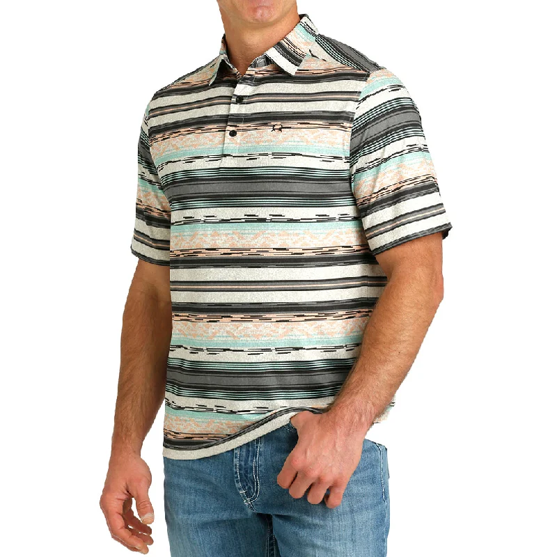 Cinch Men's Aztec Short Sleeve Polo