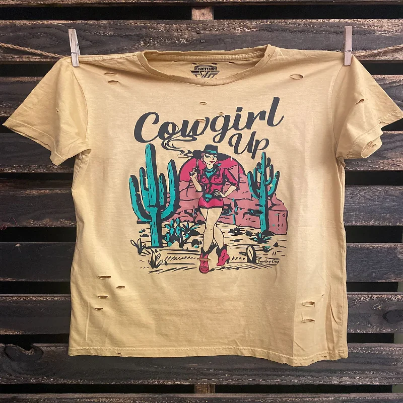 Country Deep Women's Cowgirl Up Tee