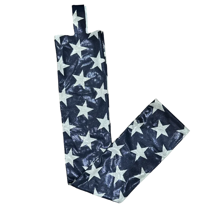 Krazy Horse Metallic Navy Tail Bag w/ White Stars