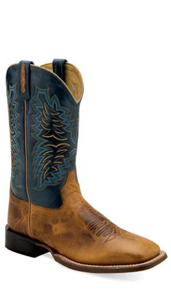 Old West Mens Square Toe Boots BSM1897