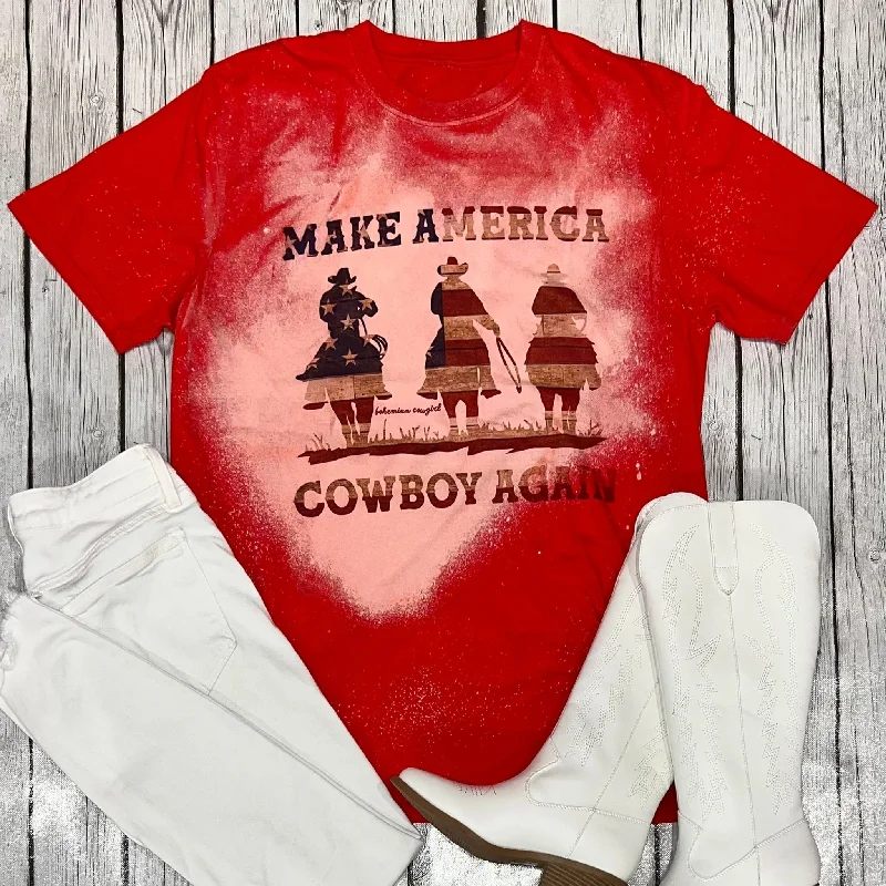 Bohemian Cowgirl Women's Make America Cowboy Tee