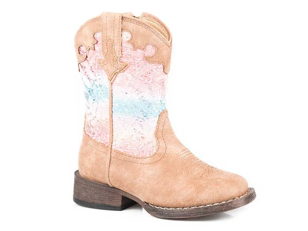 Roper Girls Glitter Lace Cowboy Boots  09-017-1903-2801