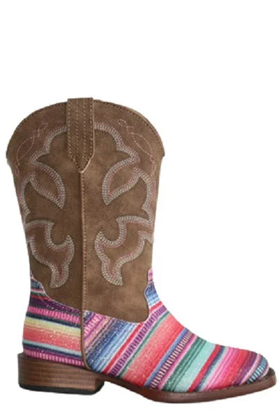 Roper Girls Glitter Serape Square Toe Boot Style 09-018-1901-3115