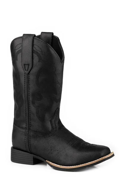 ROPER LADIES BLACK SQUARE TOE BOOTS STYLE  09-021-0904-3314