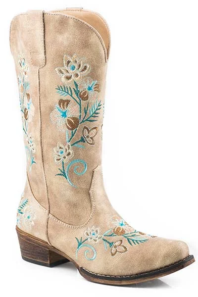 Roper Ladies Riley Floral Boots Style 09-021-1566-2856