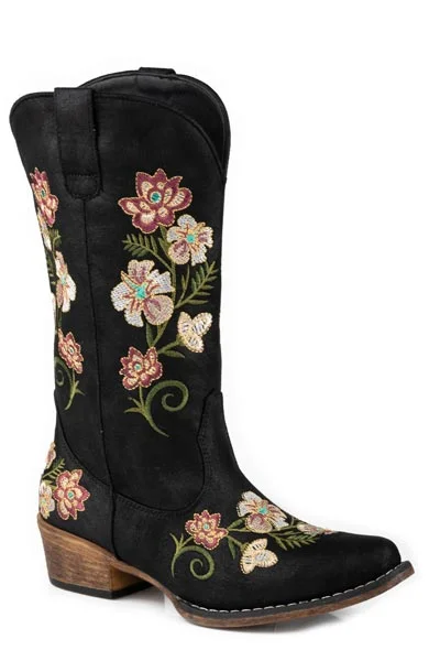 Roper Ladies Riley Floral Snip Toe Boots Style 09-021-1566-3253