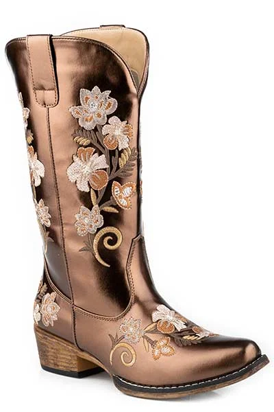 Roper Ladies Riley Floral Snip Toe Boots Style 09-021-1566-3254