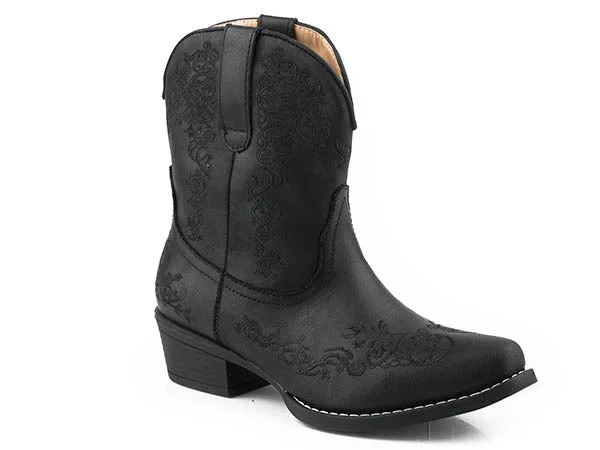 Roper Ladies Riley Scroll Shortie Boots Style 09-021-1567-2862