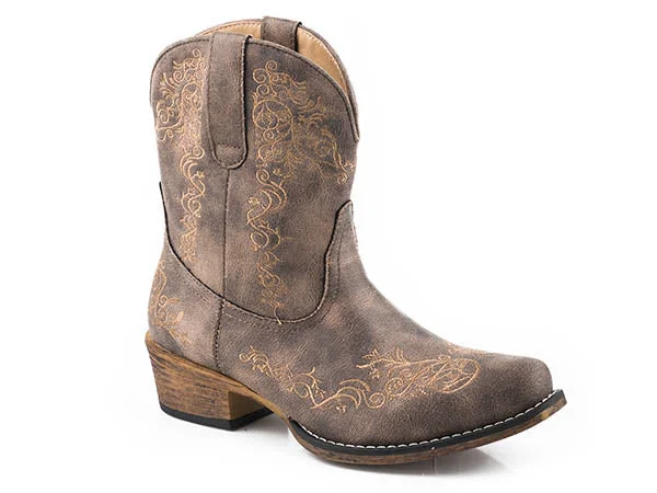 Roper Ladies Riley Scroll Shortie Boots Style 09-021-1567-2863