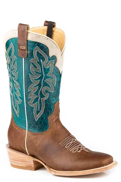 Roper Ladies Square Toe Ride Em Cowgirl Boot Style 09-021-8257-8592