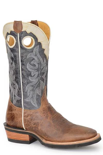 Roper Mens Square Toe Ride em Cowboy Boots Style 09-020-8029-8425