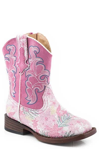 Roper Toddler Glitter Floral Boots Style 09-017-1901-2929