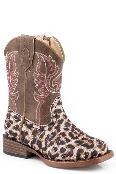 Roper Toddler Glitter Leopard Boots Style 09-017-1901-2565