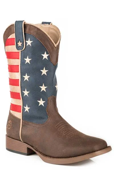 Roper Youth Boys American Patriot Boots Style 09-119-1902-0380