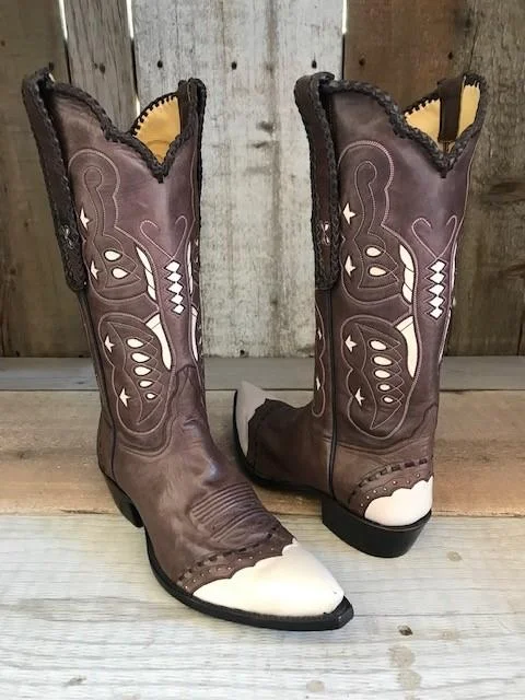 Soft Kangaroo & Butterflies Tres Outlaws Women's Classic Boot 2066 @