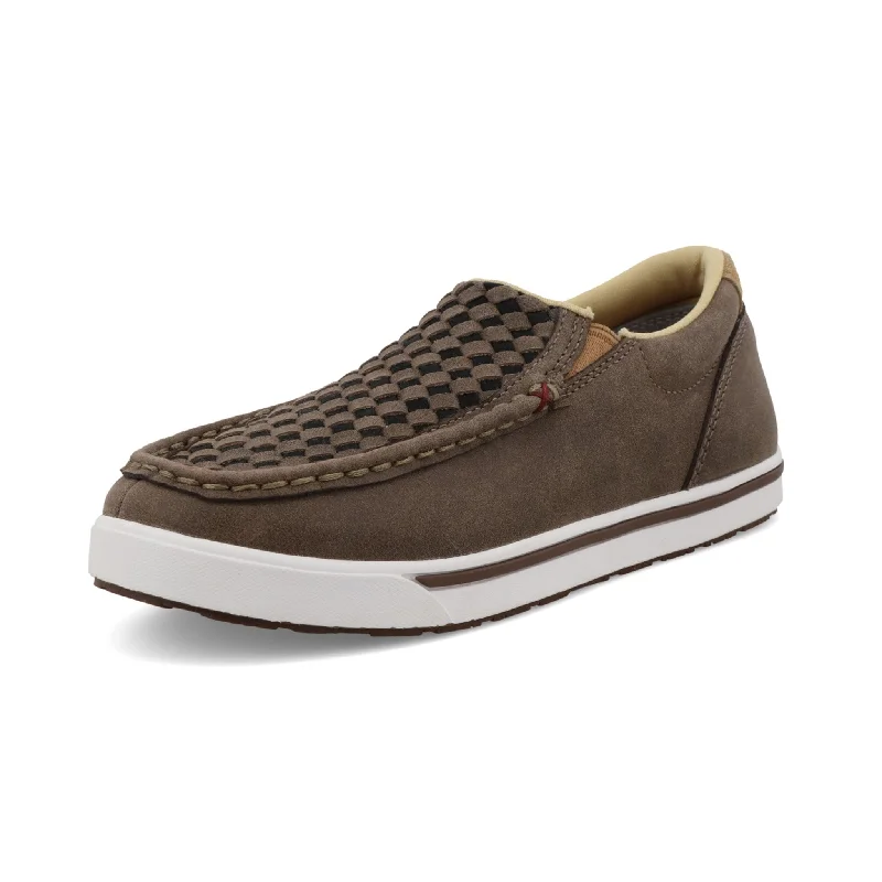 Twisted X Youth Taupe Grey & Black Slip On Kicks