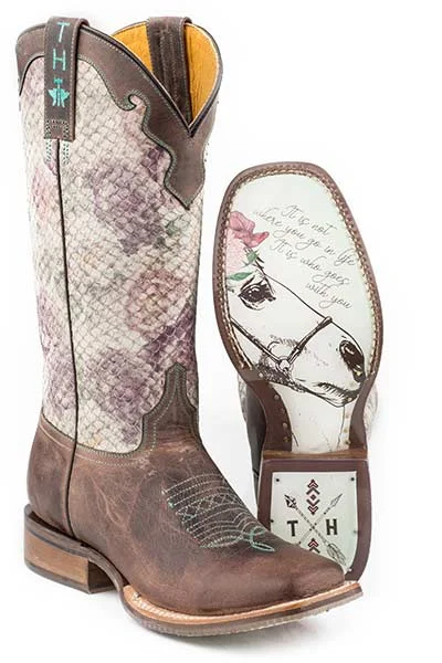 Tin Haul Ladies Rosealiscious Boots Girl's Best Friend Sole Style 14-021-0077-1411