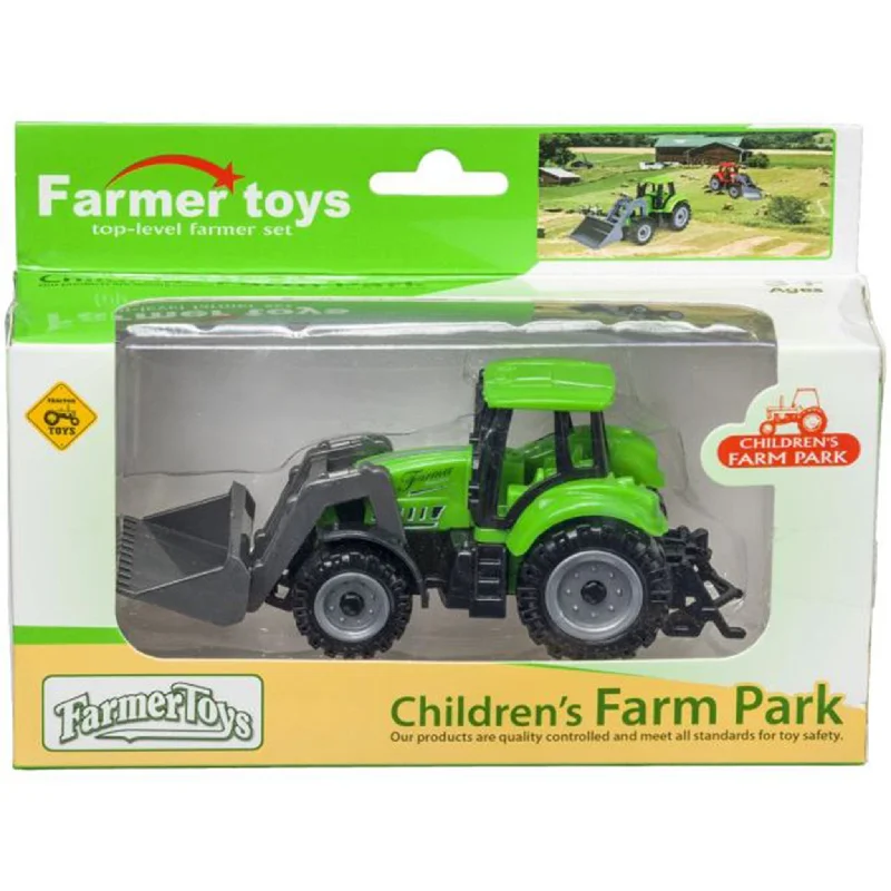 Green Free Wheel Tractor Toy