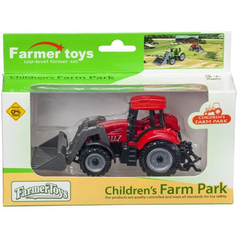 Red Free Wheel Tractor Toy