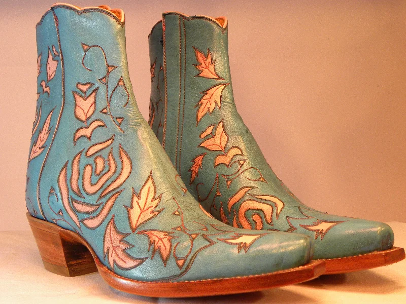 Turquoise  Opry  Tres Outlaws Mule Boot 1675