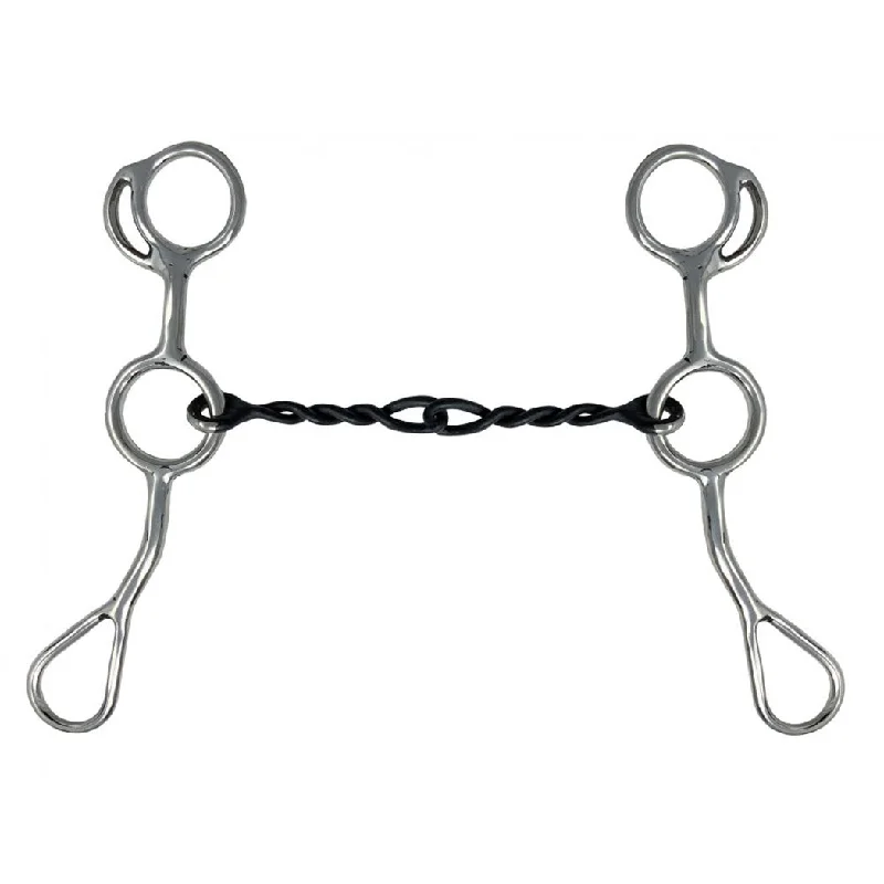 Showman Stainless Steel Jr Cowhorse Bit with Sweet Iron Mouth Chain